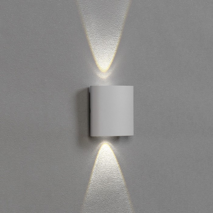 Светильник фасадный &laquo;Полусфера&raquo;, FSD-074, 2 Вт, 4000К, 1 луч, IP65, 220 В, пластик, белый