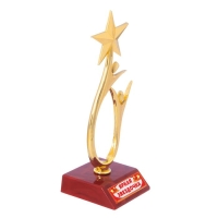Кубок &laquo;Яркая звездочка&raquo;, наградная фигура, золото, пластик, 18 х 7 см.