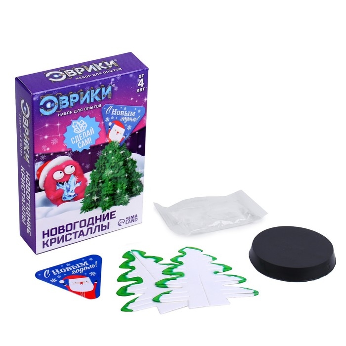 Набор для опытов «Новогодние кристаллы: Ёлочка», сделай сам Набор для опытов «Новогодние кристаллы: Ёлочка», сделай сам