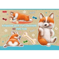 Альбом для рисования А4, 40 листов, на скрепке, "Рыжий Коржик", обложка мелованный картон, матовая ламинация, блок 100 г/м², МИКС Альбом для рисования А4, 40 листов, на скрепке, "Рыжий Коржик", обложка мелованный картон, матовая ламинация, блок 100 г/м², МИКС