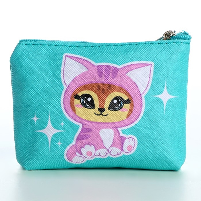 Кошелек детский "Милые зверята" МИКС, 11х0,5х8,5 см