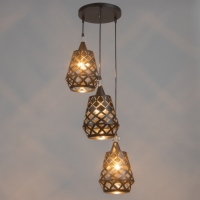 Светильник BayerLux "Ковальце" 3хЕ27 40Вт черный 33х33х35-120см