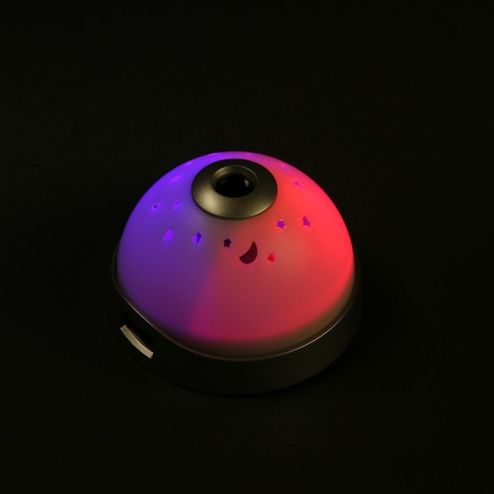Будильник Luazon LB-04 "Звездная сфера", проекционный, белый