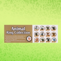 Игровое кольцо &laquo;Мир животных&raquo; 3,5 &times; 4,5 &times; 2,5см, 12 видов, МИКС