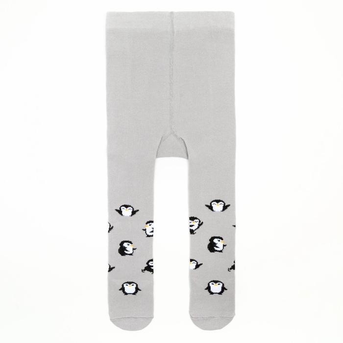 Новый год.Колготки Крошка Я Новый год.Колготки Крошка Я "Пингвинята", серый, рост 68-74 см
