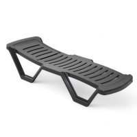 Шезлонг "Новый Свет", 187 х 63 х 43 см, антрацит