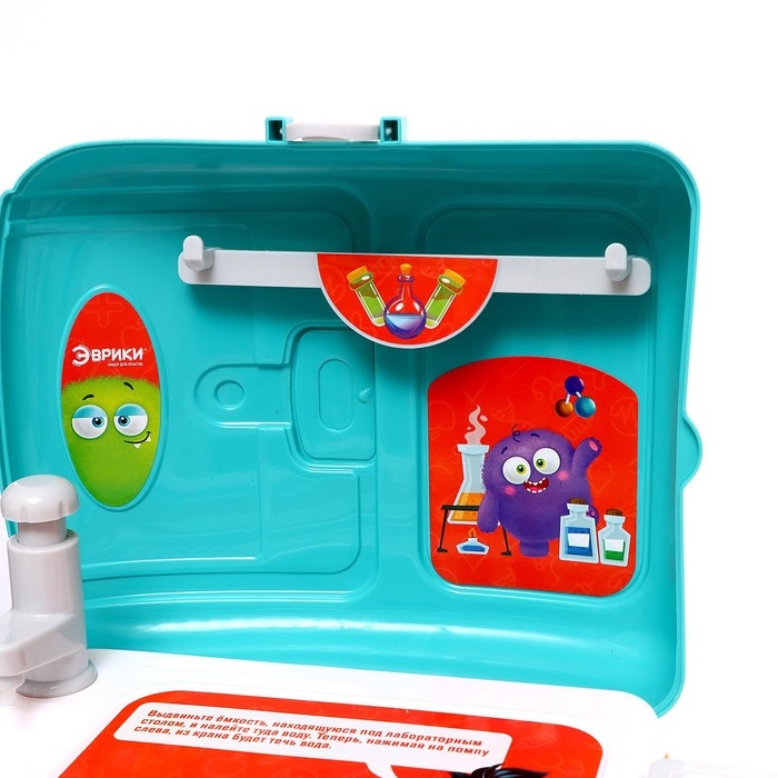 Набор для опытов «Моя первая лаборатория», стол 3в1, 60 опытов Набор для опытов «Моя первая лаборатория», стол 3в1, 60 опытов