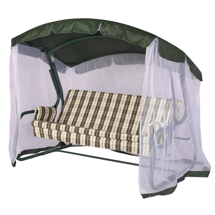 Качели садовые Качели садовые "Мадрид" зеленые, 209,5 х 165 х 127 см, максимальная нагрузка 220 кг