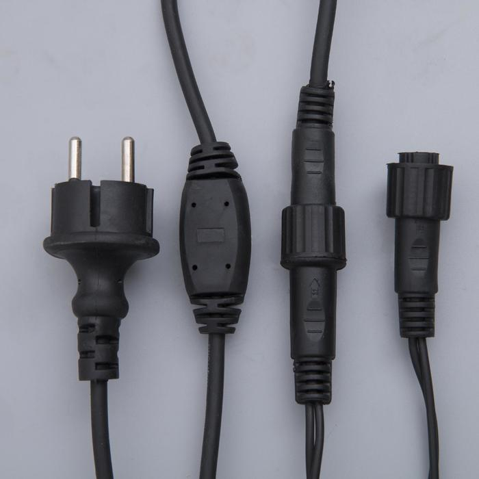 Гирлянда «Бахрома» 3 × 0.6 м, IP44, УМС, тёмная нить, 160 LED, свечение красное, 220 В Гирлянда «Бахрома» 3 × 0.6 м, IP44, УМС, тёмная нить, 160 LED, свечение красное, 220 В