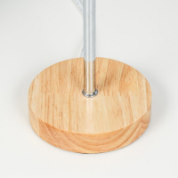 Лампа настольная 16012/1 E14 40Вт дерево-хром 12,5х12,5х42 см Лампа настольная 16012/1 E14 40Вт дерево-хром 12,5х12,5х42 см