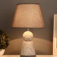 Лампа настольная "Мудрость" 1х40Вт Е27 серый 25х25х39,5см МОДЕЛЬ: