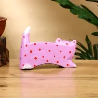 Календарь настольный &laquo;Кошка&raquo;, 14&times;4&times;10 см, дерево, сиреневый