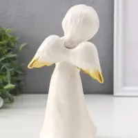 Сувенир керамика "Ангел поющий с сердцем" 10,5х6,5х18 см