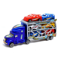 Грузовик инерционный &laquo;Тягач&raquo; с 6 машинами, МИКС