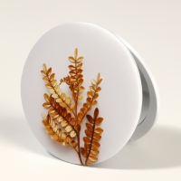 Зеркало складное круг (2) ЛИСТЬЯ d7,3см увел белое пласт пакет QF Зеркало складное круг (2) ЛИСТЬЯ d7,3см увел белое пласт пакет QF