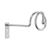 Крючок - держатель для штор на стену CAPPIO KS044, металлический, цвет хром, 2 шт