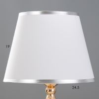 Настольная лампа "Инес" Е27 40Вт хром 25х25х43 см RISALUX