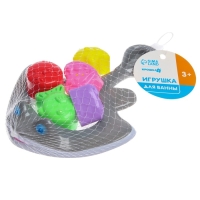 Набор игрушек для ванны &laquo;Поймай рыбку&raquo;, сачок + 5 игрушек