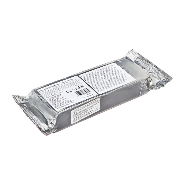 Пластилин 1 кг школьный, белый, мягкий