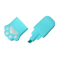 Набор маркеров текстовыделителей 6 штук 6 цветов, в пенале на молнии Лапки пастель Набор маркеров текстовыделителей 6 штук 6 цветов, в пенале на молнии Лапки пастель