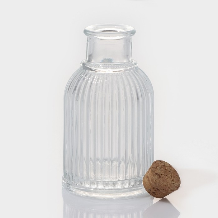 Набор стеклянных баночек для сыпучих продуктов с пробковой крышкой Доляна &laquo;Парфе. Афина&raquo;, 90 мл, 5,4&times;9,7 см, 12 шт