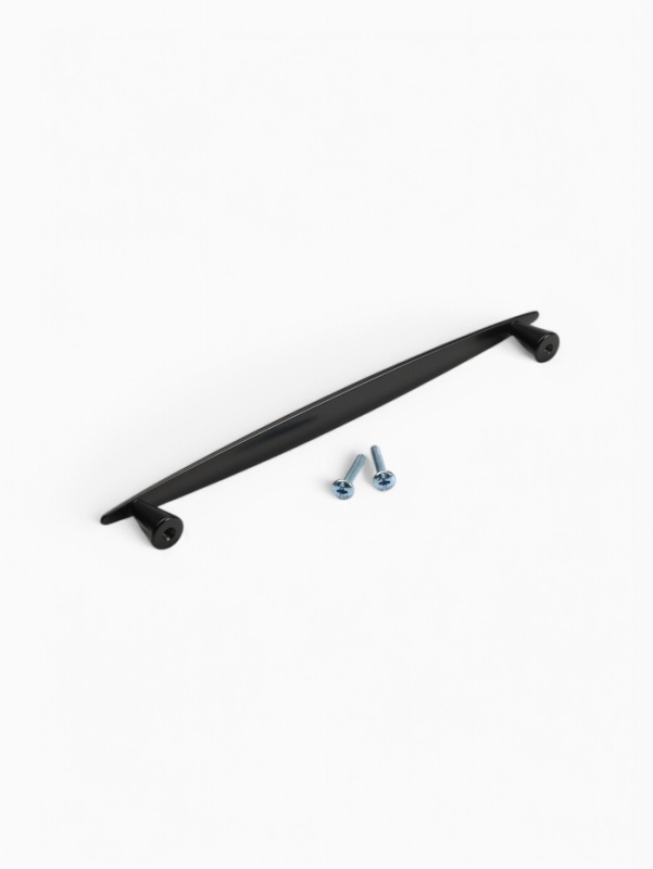 Ручка-скоба CAPPIO SUP, цинк, м/о 192 мм, цвет черный