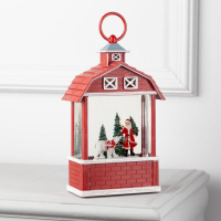 Светодиодная фигура &laquo;Дед Мороз и медведь&raquo; 14 &times; 24 &times; 8 см, пластик, батарейки ААх3 (не в комплекте), свечение тёплое белое