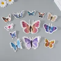 Набор магнитов на холодильник &laquo;Арт Узор. Газетные&raquo;, 12 шт., картон, двойные крылья, h=4-10 см