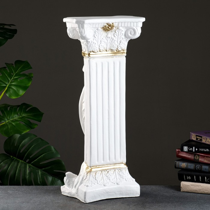 Колонна Колонна "С девушкой" белое золото 65см