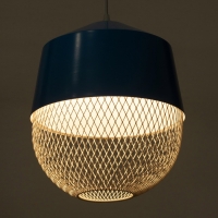 Светильник Lisa 1х40Вт Е27 небесный  26х26х32см