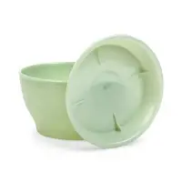 Горшок для цветов с поддоном 0,5 л d12,5см h7 см "Фиалочка" зеленый перламутр