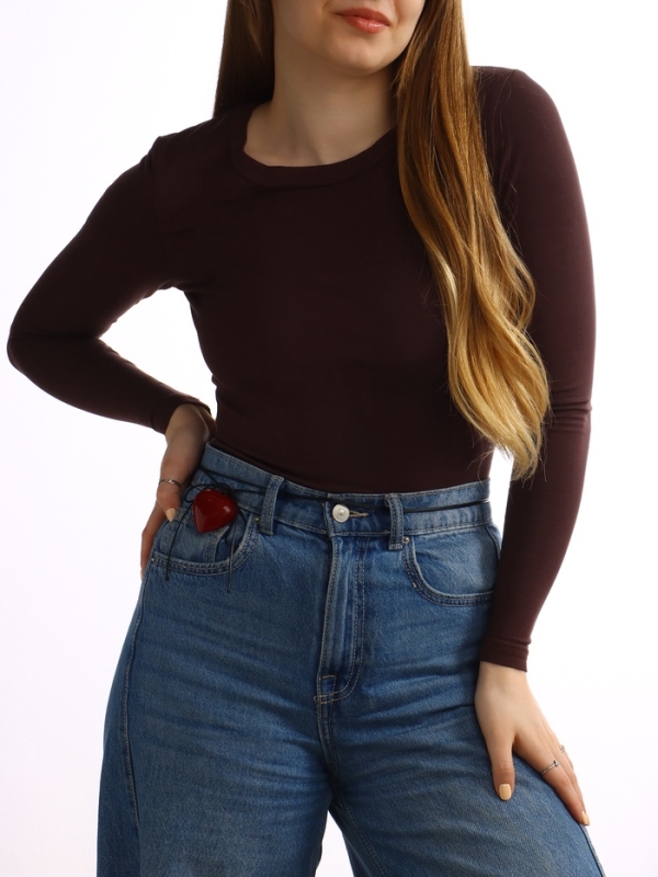 Портупея с кулоном &laquo;Сердечко&raquo;, трансформер, бордовая, 150 см