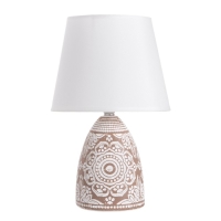 Лампа настольная "Замира" 1х40Вт Е14 кофе 20х20х32см