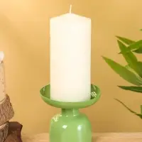 Подсвечник на 1 свечу "Кипарис" глянцевый 10х10х9 см