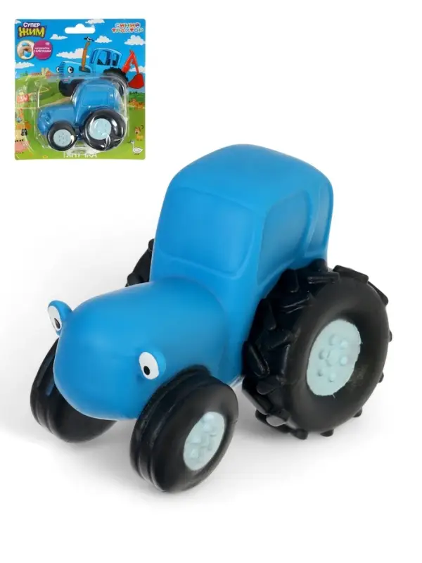 Игрушка-тянучка антистресс с блестками &laquo;Синий Трактор&raquo; XIB-BT04-GL-RU