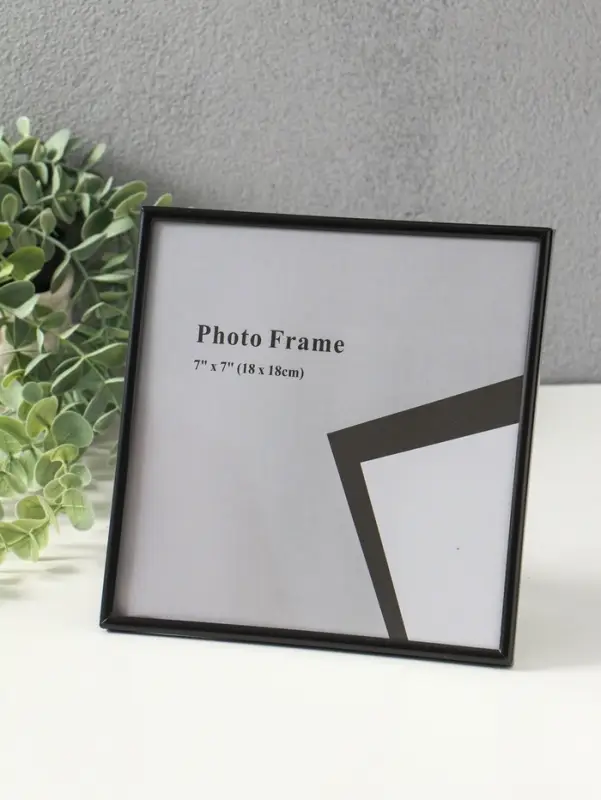 Фоторамка металл на 1 фото 18х18 см "Классик" чёрная 1,5х18,4х18,4 см