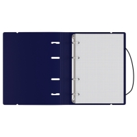 Тетрадь на кольцах A5 120 листов, в клетку, BG Base, с резинкой