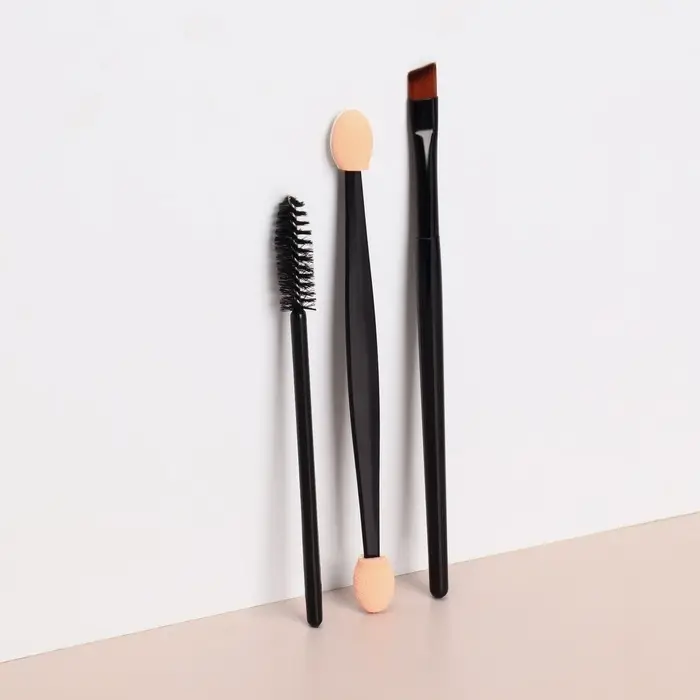 Набор для макияжа, 3 предмета, чёрный