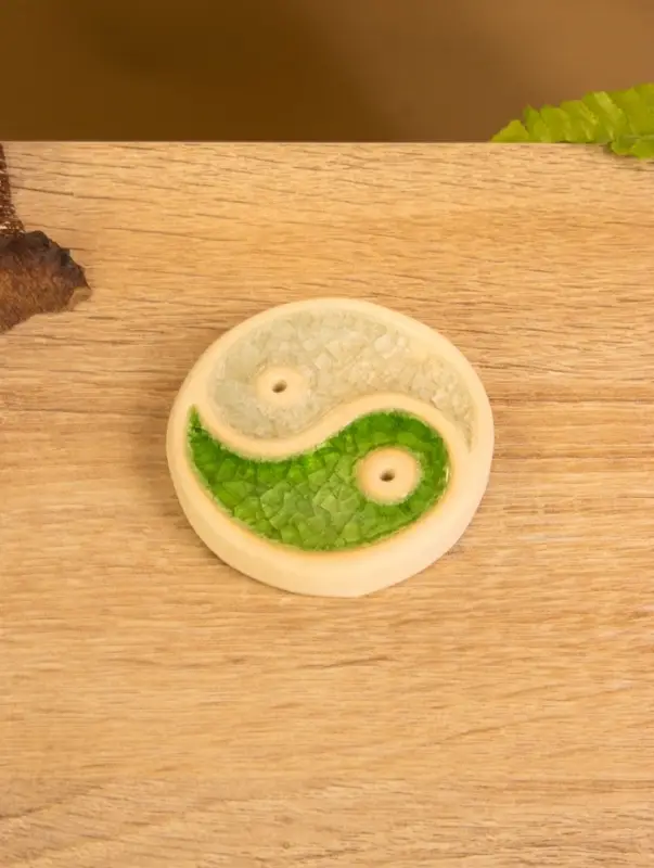 Подставка под благовония "Инь Янь" керамика, цв. МИКС, 7х7х1,5 см