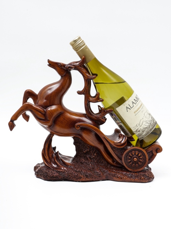 Подставка для бутылки "Олень" под дерево, 17.12.28см