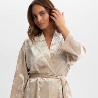 Костюм женский (жакет и брюки) KAFTAN Velvet, размер 40-42, бежевый