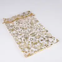 Мешочек подарочный органза &laquo;Новогодние мечты&raquo;, 20 х 30 см +/- 1.5 см