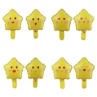 Воздушный шар фольгированный 10" &laquo;Звезда смайл&raquo;, для палочки, МИКС