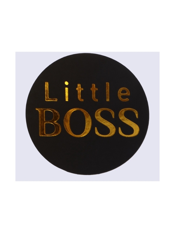 Бутылочка для кормления с наклейками &laquo;BOSS&raquo; от 0 мес., 250 мл., цвет золотой, M&B