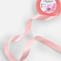 Лента атласная, 20 мм &times; 23&plusmn;1 м, розовая