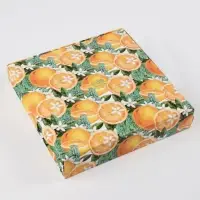 Коробка складная &laquo;Мандариновое настроение&raquo;, 20 х 20 х 4 см