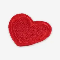 Термоаппликация &laquo;Сердце&raquo;, 3&times;3 см, красная