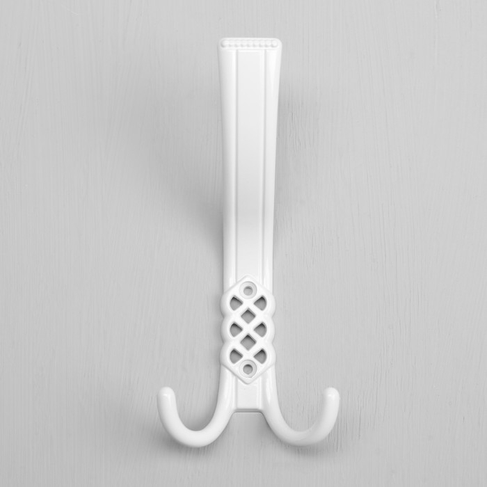 Крючок-вешалка №31, полимер белый, 30 шт