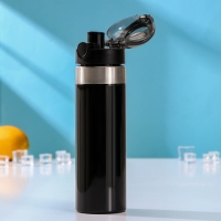 Бутылка &laquo;Строгость&raquo;, 600 мл, 6,8&times;8,3&times;24,3 см, тритан, цвет чёрный