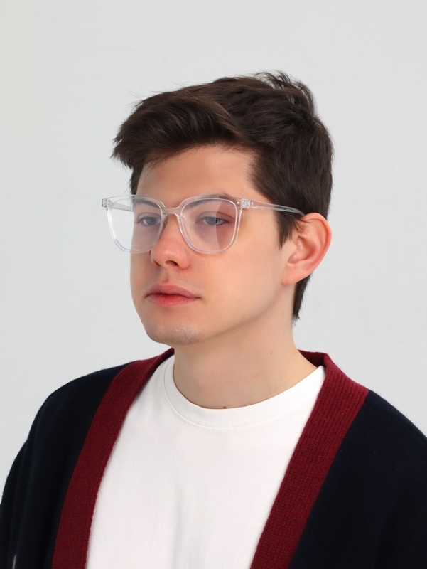 Очки для компьютера, антибликовые, 5.1 х 4 см, ширина 14.4 см, дужка 13.8 см, белая оправа   1079583